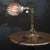 Empire French Brass Desk Lamp with Brass Nickel Plated Shell Shade For Sale - Image 6 of 12