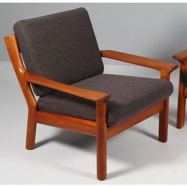 1960s Vintage Lounge Chairs in Teak by Juul Kristensen, Denmark, 1960s, Set of 2 For Sale - Image 5 of 9
