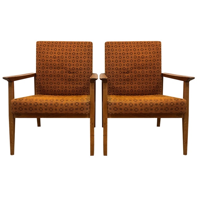 Set of Mid-Century Armchairs from TON, 1975 For Sale