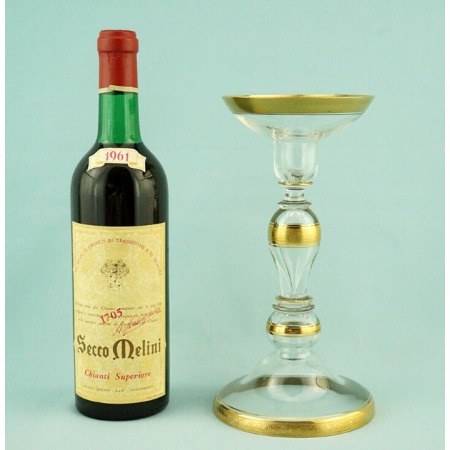 Antique Fine Crystal Glass Goblet in Pure Gold by Ludwig Moser, 1890s For Sale - Image 13 of 18