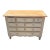 Vintage Painted Primitive Pine Chest With Natural Top For Sale