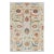 2010s Tan,Hand Knotted Sickle Leaf Design, Silk With Textured Wool ,Runner Oriental Rug For Sale