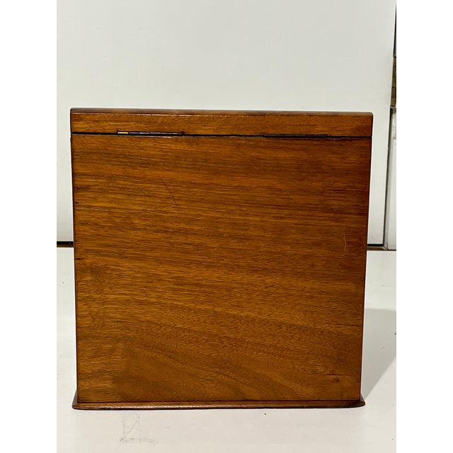 Sienna Antique Victorian Burl Walnut Stationery Writing Box For Sale - Image 8 of 8