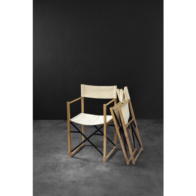 This set of two director's chairs was manufactured in Scandinavia during the 1960s. This type of folding chair is often...