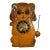 Vintage Mi-Ken Puppy Dog Clock With Moving Eyes For Sale
