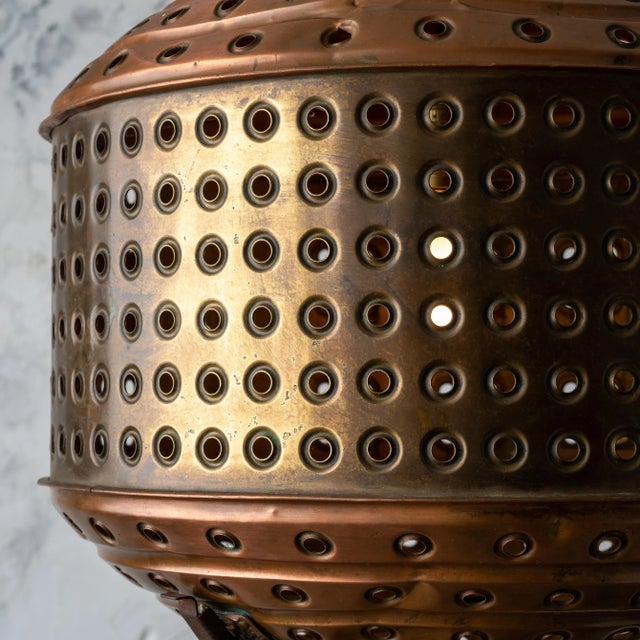 Mid 20th Century Antique Washing Machine Drum Light For Sale - Image 5 of 12