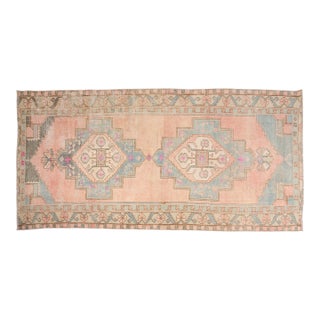 Bohemian Vintage Turkish Area Rug, Hand-Knotted Wool, Traditional Anatolian Motifs For Sale