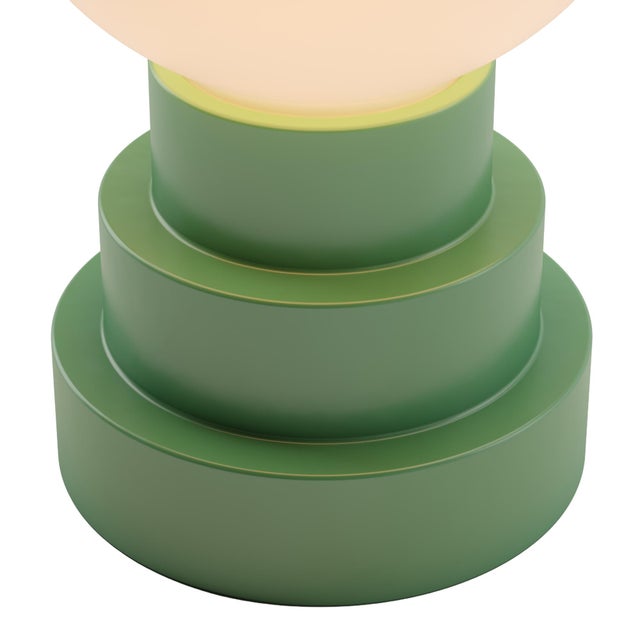 GLOBE Rechargeable Cordless LED Table Lamp, 3-Levels Brightness Touch Sensor Control, Moss For Sale - Image 10 of 14