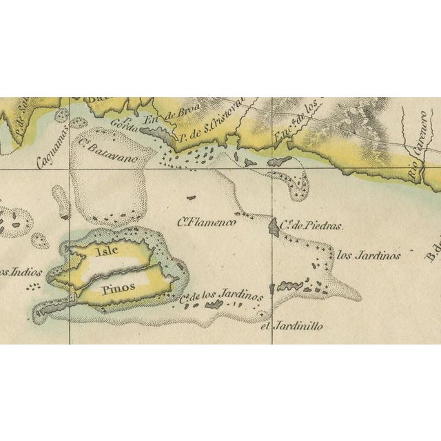 Antique Map of Cuba by John Thomson, 1816 For Sale - Image 10 of 13
