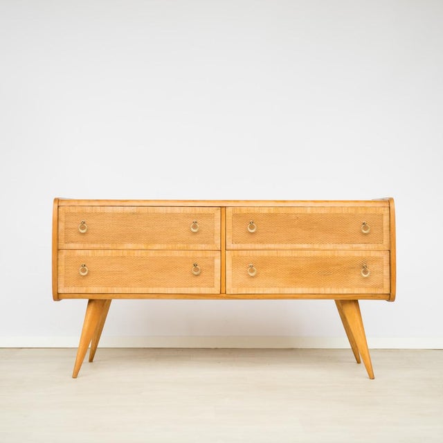 Italian Rattan Chest of Drawers, 1960s For Sale - Image 16 of 18