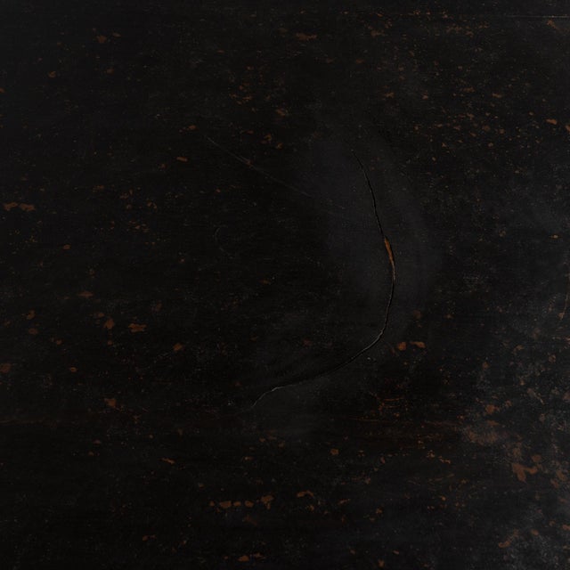 19th Century Black Painted Swedish Large Square Coffee Table For Sale - Image 6 of 17