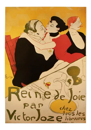 1992 After Henri De Toulouse-Lautrec "Queen of Joy", First German Edition Large Poster
