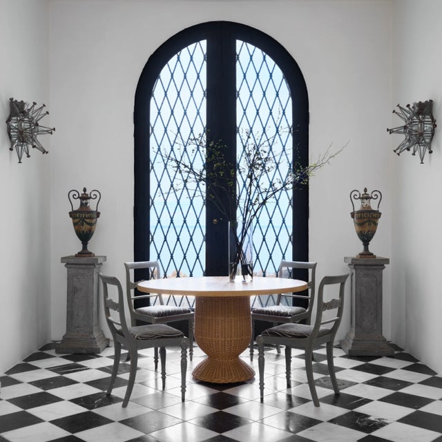 Wood Bunny Williams Home Braided Urn Dining Table For Sale - Image 7 of 9