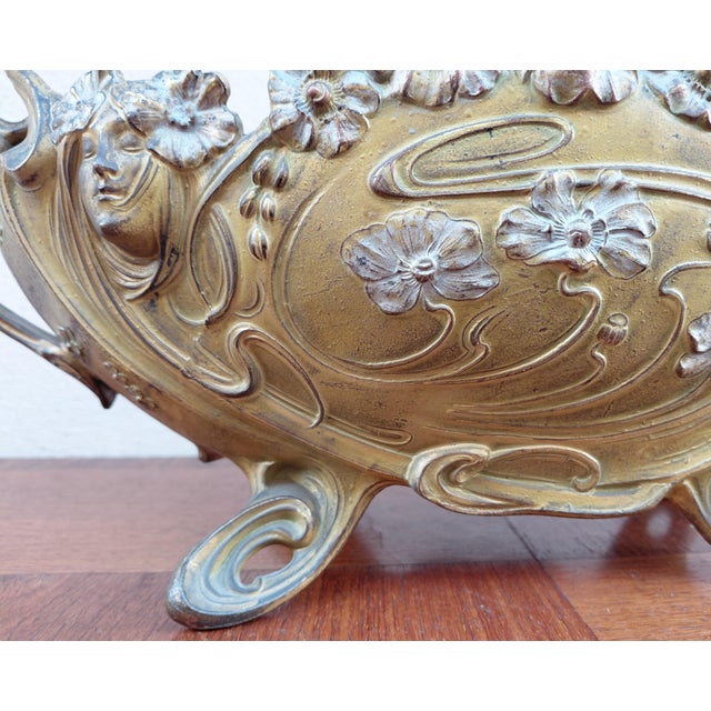 Gold Bronze Planter by Claude Bonnefond, 1890s For Sale - Image 8 of 17