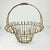 Art Nouveau 1950s Vintage French Art Nouveau Boho Chic Small Wire Jardiniere Basket Planter. For Sale - Image 3 of 12