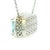 18k White Gold 20 Carat Aquamarine and 2 Carat Diamond Necklace For Sale - Image 9 of 11