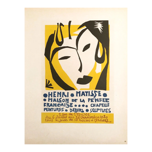 Matisse Lithograph 42 Maison De La Pensee Francaise 1959