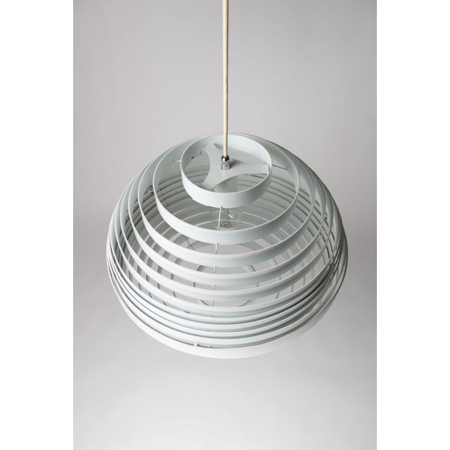 White Dynamic Pendant Lamp from Vest Leuchten, Austria, 1970s For Sale - Image 8 of 9