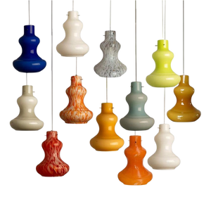 Vintage Murano Glass Pendant Light by Massimo Vignelli for Venini, 1960