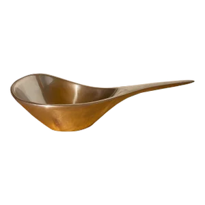 Late 20th Century Nambe Modern Handled Metal Dish Style # 568