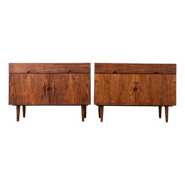 Mid-Century Modern Cabinets by H. W. Klein for Bramin, Denmark, 1960s, Set of 2 For Sale