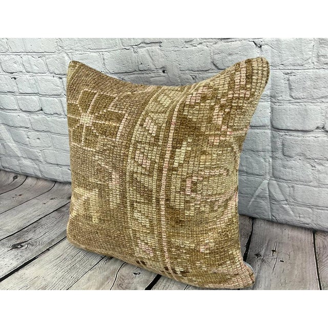 Vintage Pillow Case Turkish Rug Pillow Decorative Rug Pillow Dry cleaning only. PILLOW INSERT IS NOT INCLUDED