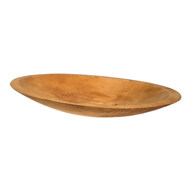 1930s Parrish Wood Oval Dough Bowl Chairish