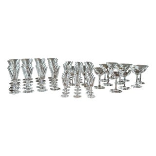 Crystal Glasses from Saint Louis, Set of 54 For Sale