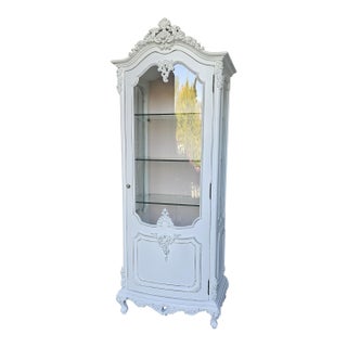 1960s Rococo Style, Vitrine Cabinet , French Reproduction For Sale