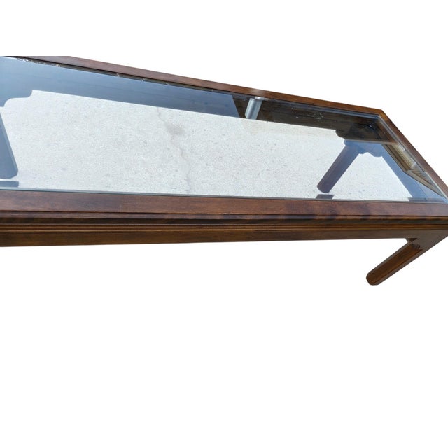 Ethan Allen Vintage Canova Collection Coffee Table Campaign Style Solid Cherry For Sale - Image 15 of 16