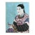 Japanese Woodblock Print Le Mandarin Aux Lunettes by Paul Jacoulet For Sale
