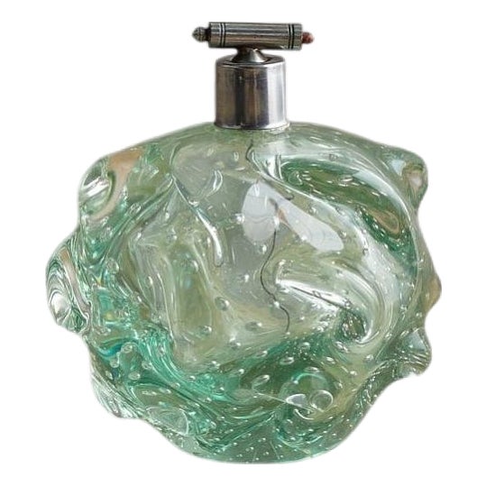 Italian Murano Glass Perfume Atomizer Attributed to Barovier & Toso, 1960s For Sale