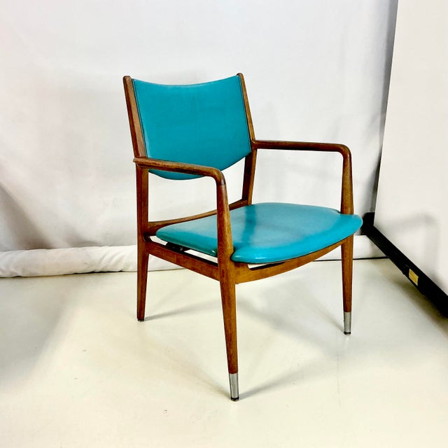 This Mid-Century Modern Side Chair is from Stow & Davis out of Grand Rapids, MI. It features a Teak wood frame with a...