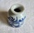 Chinese Antique Asian Chinese Brush Washer Ink Pot Porcelain Jar Hand Painted Blue & White For Sale - Image 3 of 7