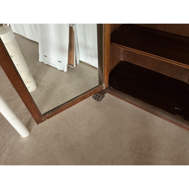 Vintage Victorian Bookcase With Leaded Glass Doors For Sale In Chicago - Image 6 of 10