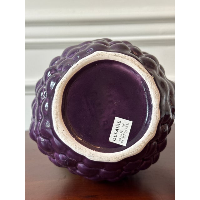 Vintage Ceramic Grape Pitcher For Sale - Image 4 of 8