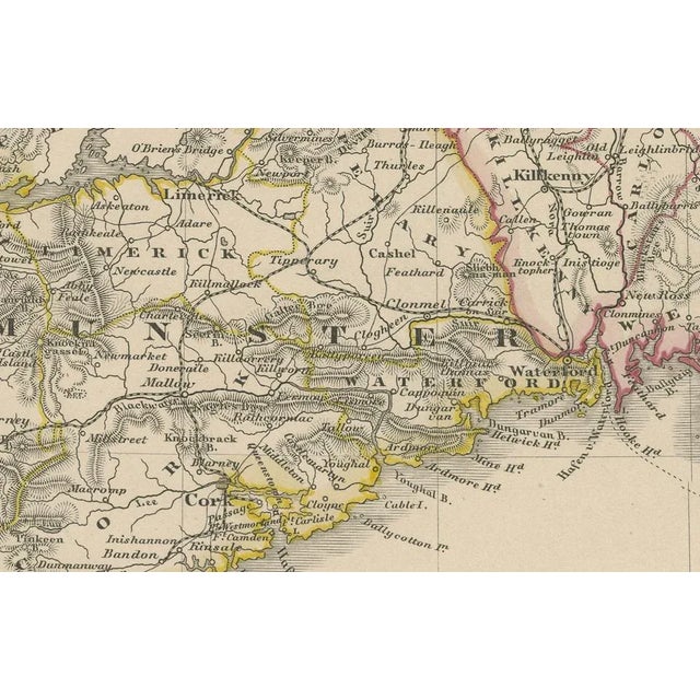 Mid 19th Century Map of Ireland with Provincial and County Divisions, 1851 For Sale - Image 5 of 10
