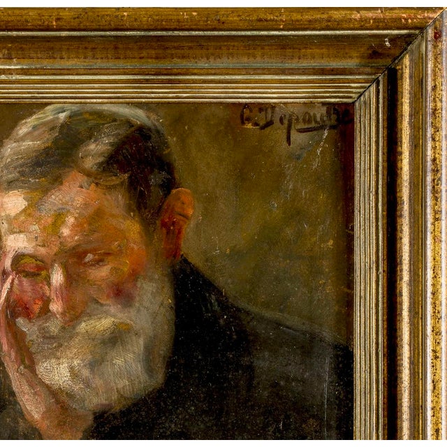 Portrait Composition, 1800s, Oil Painting on Panel, Framed For Sale - Image 9 of 14
