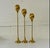 Mid-Century Modern 1950s Brass Candlesticks - Set of 3 For Sale - Image 3 of 7