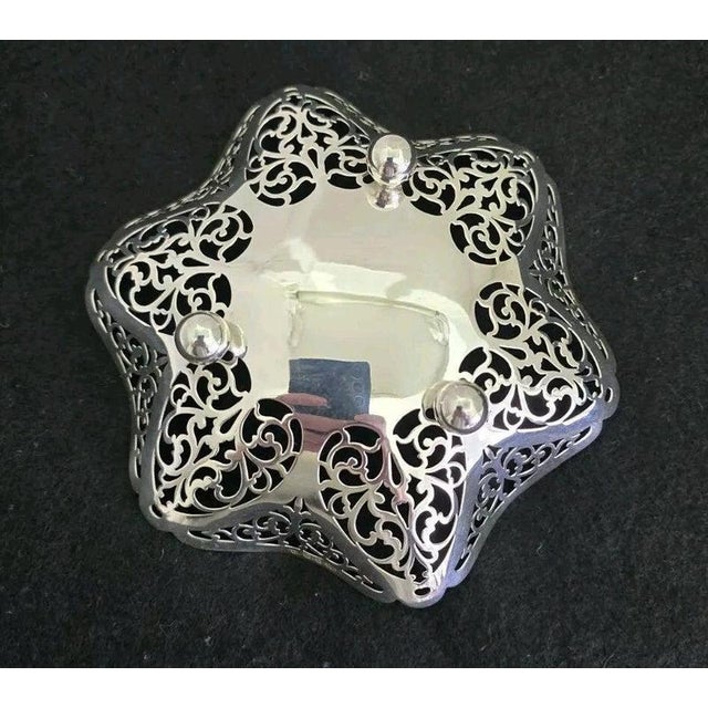 1930s Art Deco Sterling Silver Trinket Dish by William Adams, Birmingham, 1932 For Sale - Image 5 of 18