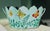 Vintage Toleware (Tole Ware) Butterfly Cachepot – Teal Hand‑Painted Metal Planter / Jardiniere For Sale - Image 10 of 10