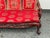 Vintage Qing Dynasty Carved Rosewood + Marble Sofa For Sale - Image 4 of 12