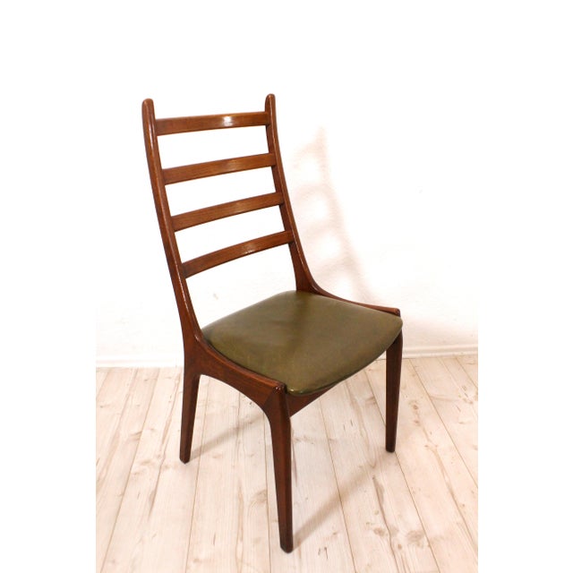 Wood Teak Dining Chairs by Kai Kristiansen for KS Møbler, Denmark, 1960s, Set of 2 For Sale - Image 7 of 12