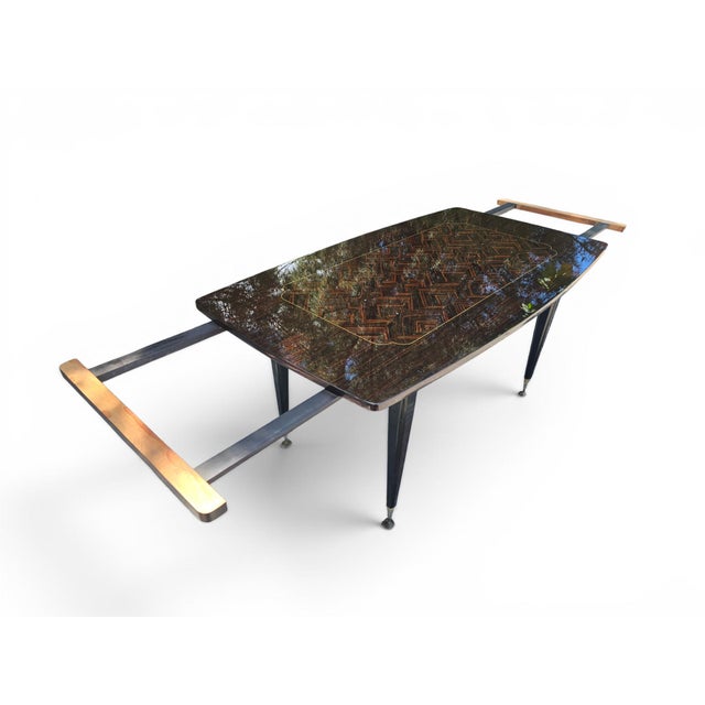 Vintage French Extendable Dining Table, 1970s For Sale - Image 15 of 17