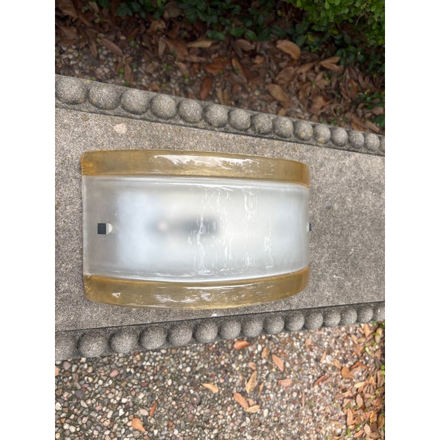 Pair of Murano Glass Sconces by Mazzega For Sale In Houston - Image 6 of 12