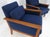 Mid 20th Century Danish Mid-Century Modern Teak Frames New Wool Upholstery Lounge Chairs Refinish For Sale - Image 5 of 15