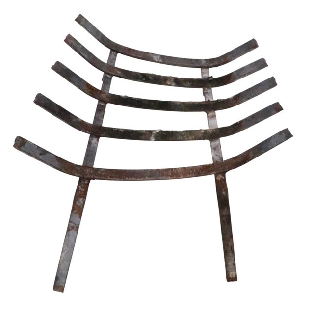 Mid 20th Century Mid 20th Century Fireplace Grate Log Holder For Sale - Image 5 of 9