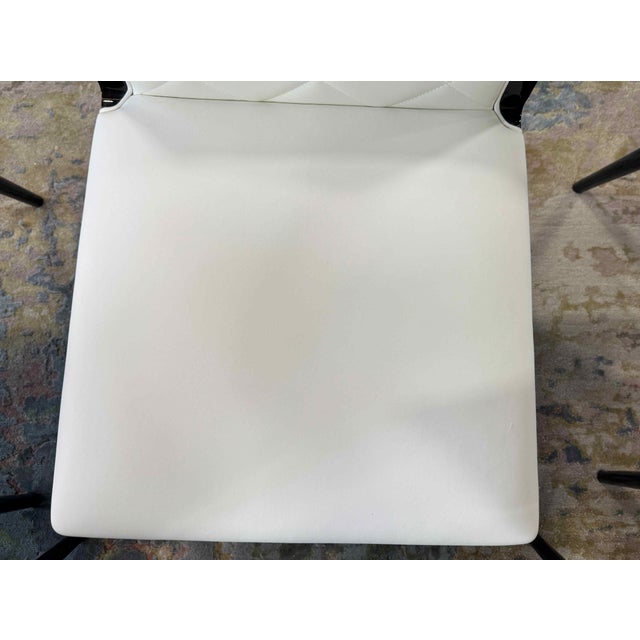 Costantini Pietro Modern Leather Dining Chairs - Set of 6 For Sale - Image 11 of 18