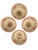 Set of 4 Bat Trang Vietnamese Ceramic Multipurpose Bowls With Hand Painted Botanical Motifs For Sale - Image 10 of 11