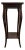 Bombay Company Dark Wood Pedestal Side Table / Plant Stand For Sale